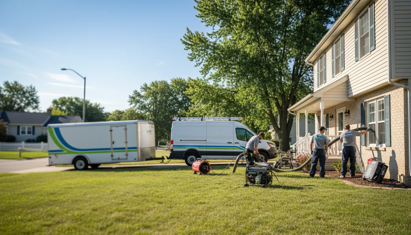 Flooded Basement Restoration And Cleanup With Repair in Genoa, IL near me